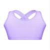 winying Kids Girls Wireless Yoga Sports Bras Child Fitness Cotton Crop Tops Vest Running Training Bra Purple 3 8 view 1