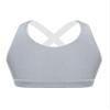winying Kids Girls Wireless Yoga Sports Bras Child Fitness Cotton Crop Tops Vest Running Training Bra Black 2 4 view 2