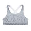 Yeeye Kids Girls Letter Print Criss Cross Back Sports Bra Dance Crop Top Gymnastics Athletic Shirts Grey 10 view 4