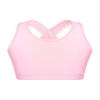 winying Kids Girls Wireless Yoga Sports Bras Child Fitness Cotton Crop Tops Vest Running Training Bra Pink 3 8 view 1