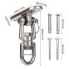 YRHH Stainless Steel Antirust Punch Bag Stand, Boxing Bag Stand with 4 Strand Hanging Steel Swivel Chain, Punch Bag Bracket Punching Bag Stand, Boxing Accessories for Punching Training view 2