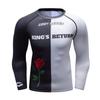 Red Plume Men Cool Dry 3D Digital Printing Compression Long Sleeve Base Layer Shirts, Sports& Fitness Tee (Digital C, X-Large) view 1