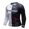 Red Plume Men Cool Dry 3D Digital Printing Compression Long Sleeve Base Layer Shirts, Sports& Fitness Tee (Digital C, X-Large) view 2