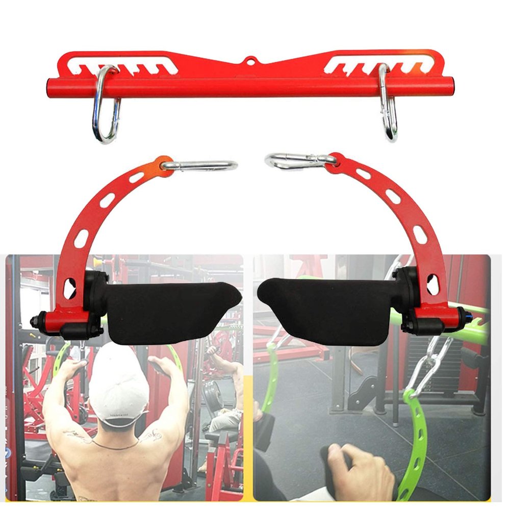 ZXFF Adjustable Rowing Rear Handle, Cable Machine Accessories, Adjustable Rear Handle, Multi-Latitude Pull-Down High Extension Bar Pull-Down Handle (Size : L45cm)
