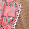 1-5T Toddler Kids Baby Girl Swim Cover-Up Pompom Trim Daisy Sundress Summer Beach Play Dress Swimwear (Pink, 3T-4T) view 4