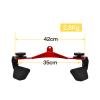 ZXFF Red Cable Machine Accessories, Adjustable Rowing Rear Handle, Multi-Function LAT Triceps Pull-Down Option, Rotatable Handle (Size : L42cm) view 2
