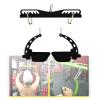 ZXFF Cable Machine Accessories, Adjustable Rowing Rear Handle, High Pull-Down Long Rod Rear Pull Handle, Multifunctional Sports Fitness Equipment (Size : L45cm) view 1