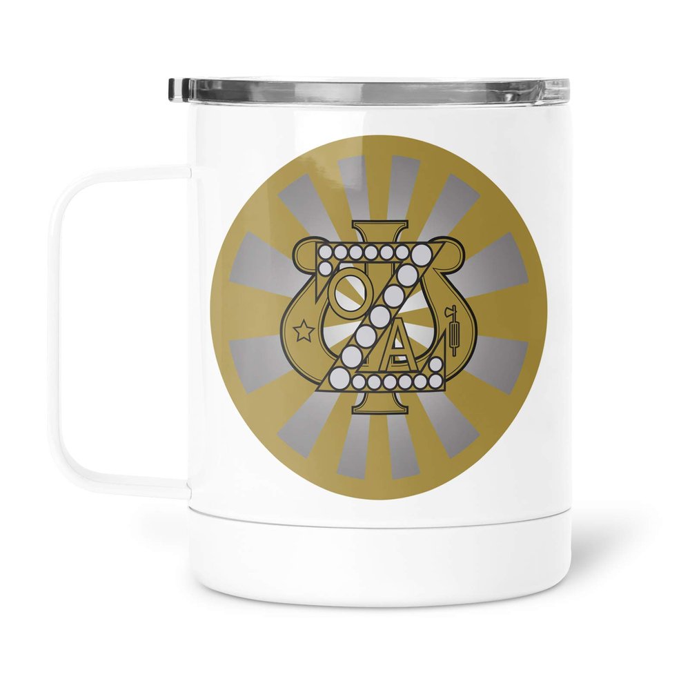 greeklife.store Zeta Psi Stainless Steel Travel Mug 13 OZ (Zeta Psi 1)