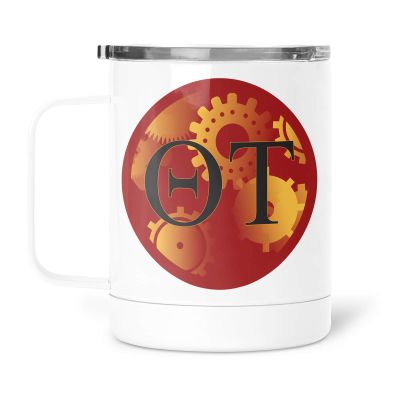 greeklife.store Theta Tau Stainless Steel Travel Mug 13 OZ (Theta Tau 2)