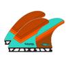 Future Fins TP1 Hexcore Teal/Orange Surfboard Thruster Fin Set view 1