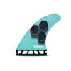Future Fins AM1 Hexcore Teal/Navy Al Merrick Surfboard Thruster Fin Set view 1