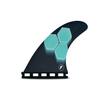 Future Fins AM1 Hexcore Teal/Navy Al Merrick Surfboard Thruster Fin Set view 2