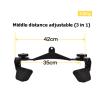 ZXFF Adjustable Rowing Rear Handle, Multifunctional LAT Triceps Pull-Down Option, Rotatable Handle, Strength Training Accessories (Size : L42cm) view 2