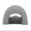 Atomik Rock Climbing Hold XL Bolt-On Ring in Gray Easy Grip on Roof Climbing Walls view 3