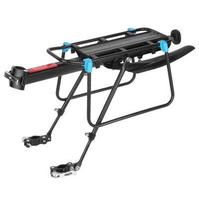Mountain Bike Rear Seat Frame Quick-Release Tail Rack Luggage Rack with Mudguard Road Bike Bicycle Modification,