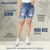 WallFlower Jeans Irresistible Denim Shorts for Women High Rise Insta Soft Figure Enhancing Stretch Denim in Standard and Plus, Karla, 3 view 4
