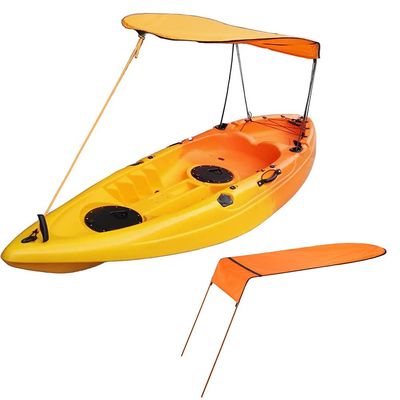 Kayak Sun Shade Canopy - UV Protection Waterproof Oxford Cloth, Tool-Free Installation for 9-11FT Kayaks/Canoes, Includes Protable Bag