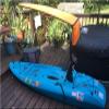 Kayak Sun Shade Canopy - UV Protection Waterproof Oxford Cloth, Tool-Free Installation for 9-11FT Kayaks/Canoes, Includes Protable Bag view 3
