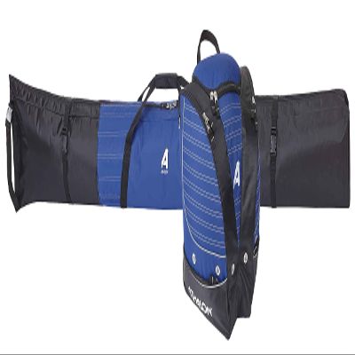 Athalon Deluxe Two Piece Ski and Boot Bag Set, Blue/Black