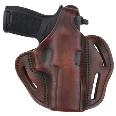 1791 GUNLEATHER P320 Thumb Break Holster - Right Handed OWB Leather Gun Holster - Fits Sig Sauer P220, P227, P320 and Ruger Security-9 (Vintage Brown)