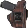 1791 GUNLEATHER 4 Way Thumb Break Holster - OWB & IWB Right Handed Leather Gun Holster - Compatible for Glock 17 19 22 23 32, Ruger SR9 SR22, Sig P225 P299, SW MP9 MP40, Taurus G2 (Vintage Brown) view 2