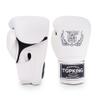 Top King Super Air Breathable Leather Gloves Muay Thai Boxing Gloves for Training or Sparring - White, 14oz view 1