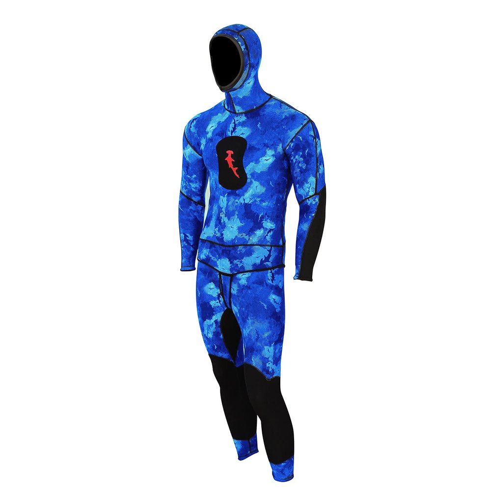 HAMMERHEAD SPEARGUNS Ambush, Wetsuit, 2PC, 1.5MM, Blue, Medium