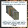 M MCGUIRE GEAR Military Woobie Poncho Liner, Nylon Ripstop Shell, Polyester Insulation, Sleeping Bag, Blanket, Made in USA (Tan 499) view 2