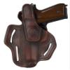 1791 - Beretta 92fs Thumb Break Holster - Right Handed OWB Leather Gun Holster - Fits Beretta 92FS, 90TWO, M9 / CZ 75,75b P07, P10, SP-01, P09 (Vintage Brown) view 2