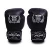Top King Super Air Breathable Leather Gloves Muay Thai Boxing Gloves for Training or Sparring - Black, 10oz view 4