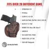 1791 GunLeather 3-Way P365 Holster - Ambidextrous OWB CCW Leather Gun Holster - Fits Sig Sauer P365, Ruger LCP 380, SW Bodyguard view 3