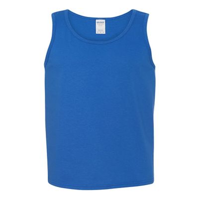 Gildan Men's Tank Top 5.3 oz 2 Pack Royal/Black
