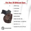 1791 GunLeather 4-Way XDS Holster - OWB and IWB CCW Leather Gun Holster - Right Handed - Fits Springfield XDS, S&W MP9 Shield, Ruger SR9c, LC9, SR40 and Walther PPS (Size 3) view 3
