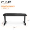 Cap Barbell Flat Weight Bench Blue Color Series view 4