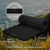 Retrospec Solana Yoga Mat 1" Thick w/Nylon Strap for Men & Women - Non Slip Exercise Mat for Home Yoga, Pilates, Stretching, Floor & Fitness Workouts - Black view 3