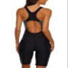 beautyin Women Athletic Sports Training Racerback Boyleg Swimsuit One Piece Aqua view 2