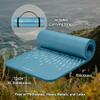 Retrospec Solana Yoga Mat 1" Thick w/Nylon Strap for Men & Women - Non Slip Exercise Mat for Home Yoga, Pilates, Stretching, Floor & Fitness Workouts, Blue Mist view 2