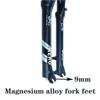 Jejy Mountain Bike Air Forks Shock Absorber Magnesium Alloy Ultralight Front Fork Travel 120mm Threadless Steerer Pressure Suspension MTB Accessories Matte Black Manual Lockout/Remote view 4
