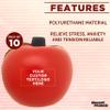 DISCOUNT PROMOS Custom Apple Shaped Squeeze Balls Set of 10, Pesonalized Bulk Pack - Perfect for Promotional Giveaways - Apple view 2