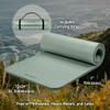 Retrospec Solana Yoga Mat 1" Thick w/Nylon Strap for Men & Women - Non Slip Exercise Mat for Home Yoga, Pilates, Stretching, Floor & Fitness Workouts - Sage view 2