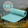 Retrospec Solana Yoga Mat 1" Thick w/Nylon Strap for Men & Women - Non Slip Exercise Mat for Home Yoga, Pilates, Stretching, Floor & Fitness Workouts - Blue Ridge view 2