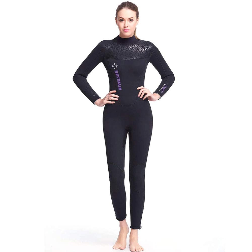 5Mm Wetsuit High Elastic Neopren Snorkeling Long Sleeve Diving Suit for Men Women Sports Sailing Jumpsuits Surf,B,XL