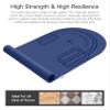LERYG 8/20/30mm Jump Rope Mat Fitness Exercise Mat Durable, Non-Slip, Workout Mats with Jump Rope & Carrying Bag for Home Gym Flooring in Blue(55"x 24") view 4