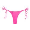 Women Bikini Bottom Side Tie heart-shaped Hollow Thong Bathing Swimsuit Beach Swimwear Brazilian Cheeky Swim Trunks Hot Pink view 2