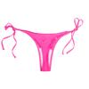 Women Bikini Bottom Side Tie heart-shaped Hollow Thong Bathing Swimsuit Beach Swimwear Brazilian Cheeky Swim Trunks Hot Pink view 3