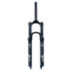 Jejy Mountain Bike Air Forks Shock Absorber Magnesium Alloy Ultralight Front Fork Travel 120mm Threadless Steerer Pressure Suspension MTB Accessories Matte Black Manual Lockout/Remote view 1