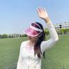 5 Pack Sun Visors Hat Unisex Retro Cute Candy Color Clear Women Cap Sports Outdoor UV Transparent Golf Party Beach (Pink) view 3