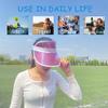 5 Pack Sun Visors Hat Unisex Retro Cute Candy Color Clear Women Cap Sports Outdoor UV Transparent Golf Party Beach (Pink) view 4