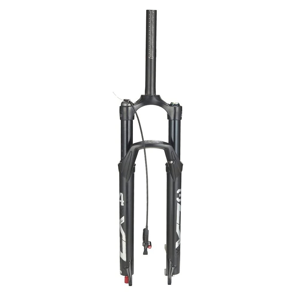 Jejy MTB Air Fork Suspension Forks 26/27.5/29Inch Threadless Steerer Rebound AdjustmentMountain Bike Front Forks Ultralight Magnesium Alloy Diameter :34mm, Manual Lockout/Remote Lockout Black