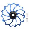 Derailleur Pulley, 15T Mountain Rear Pulley Aluminium Alloy Ceramic Bearing Derailleur Pulley(Blue)